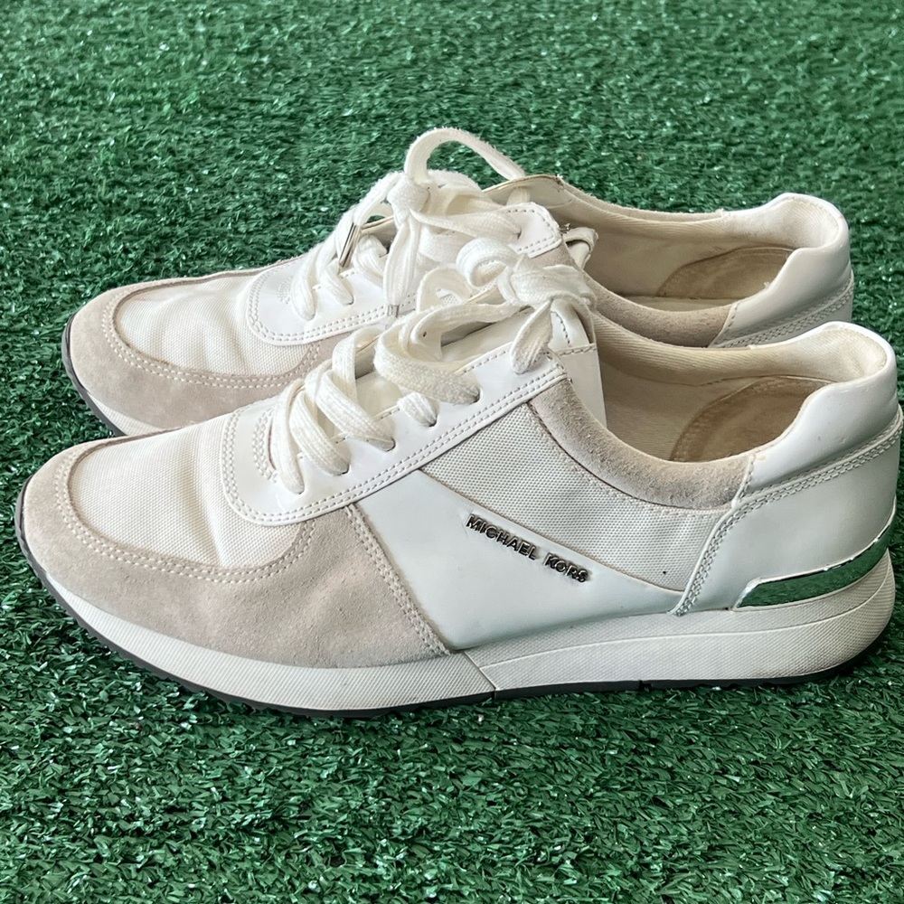 Michael Kors White cream sneakers